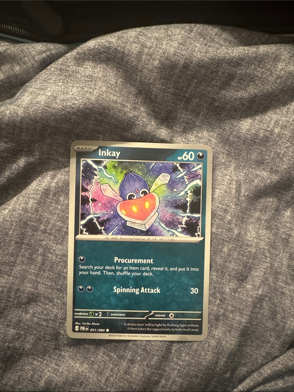 Inkay Pokemon Trading Card